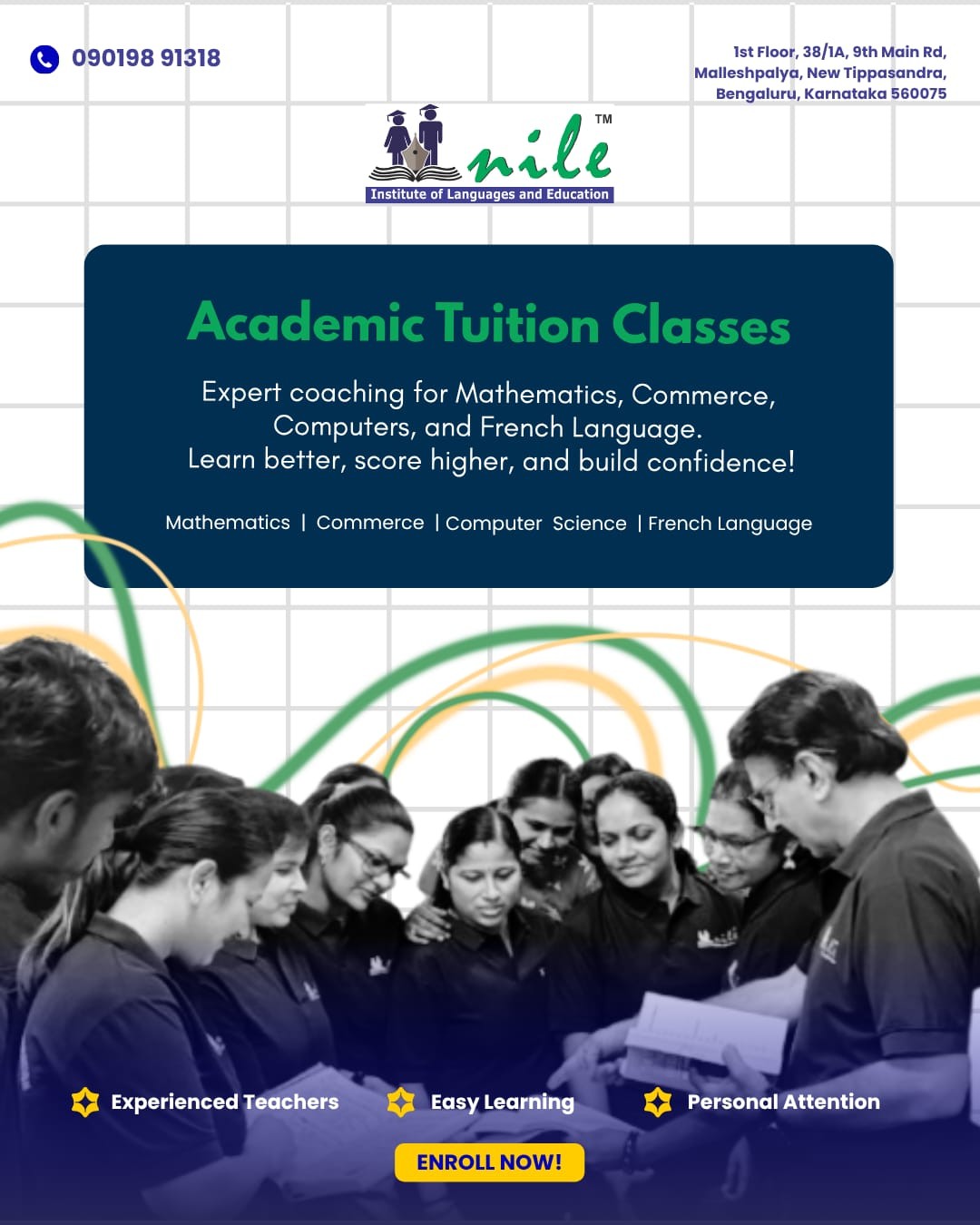 Poster: Academic Tuition Classes at Nile Institute